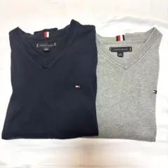 トミーヒルフィガー Vネックニット2色セットのサムネイル