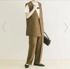 新品未使用タグ付＊『UVカット/接触冷感』ジレ×パンツセットのサムネイル