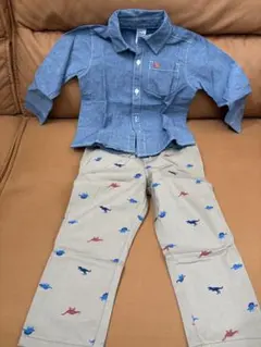 Carter's 長袖シャツ パンツ セット 24M 恐竜柄のサムネイル