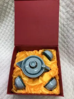 新品保管品　陶器製茶器セット