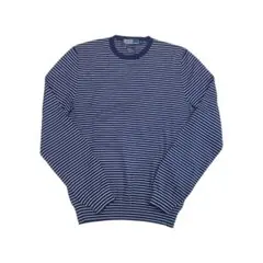 美品 Polo by Ralph Lauren ボーダーニットセーター シルク