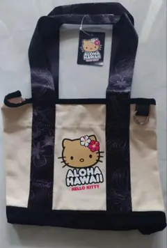 HAWAII限定　日焼けキティバッグ　HELLO KITTY 黒のサムネイル