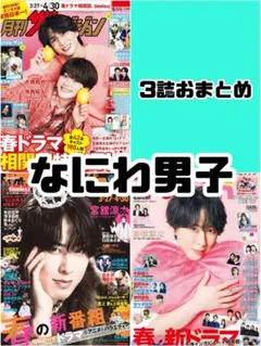 ザテレビジョン TVfan TVnavi なにわ男子 雑誌 切り抜き.