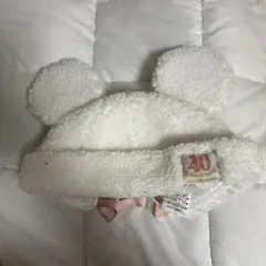 ミッキーマウス風ふわふわ帽子　20周年