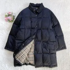 【美品】 DAKS ダウンジャケット （M） 裏地チェック柄 モックネックのサムネイル