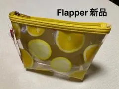 新品 Flapper フラッパー スケルトンポーチ レモン柄のサムネイル