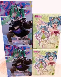 初音ミク　プライズフィギュア　まとめ売り　4点セット