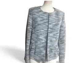 ロペピクニック ツイード ノーカラー ジャケット 38