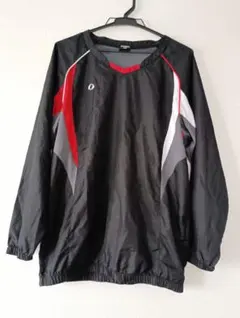 IGNIOイグニオ　ウィンドブレーカーブラックー·レッド160㎝ナイロンジャンパ