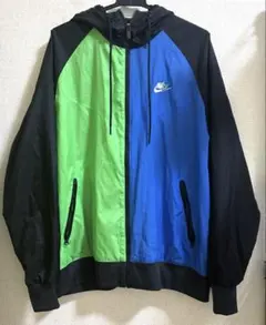 Nike ナイロンジャケット 緑/青/黒