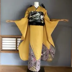 振袖フルセット　高身長　手描き友禅　成人式振袖　振袖　裄丈70