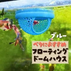 フローティングハウス シェルター 水槽 熱帯魚 隠れ家 ベタ ドーム型のサムネイル