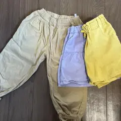 ハーフパンツ 3色セット サイズ120