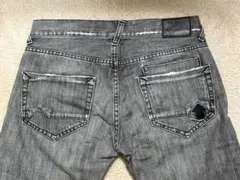 レア品☆CRIMINAL ☆スモークグレー デニム　ダメージ加工