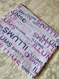 ILLUMS ポーチ ロゴ総柄 両面パープル系！！