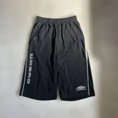 Y2K UMBRO 綿60% コットンポリ バギーショートパンツ Mサイズ