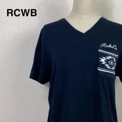 ロデオクラウンズワイドボウル RCWB 半袖 Tシャツ　ネイビー　刺繍プリントのサムネイル