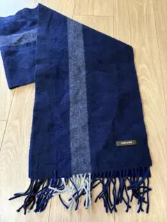 COMME CA MEN マフラー ネイビー