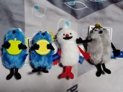 パペットスンスン　ぬいぐるみマスコット　フルーツver. 4種類　コンプリート