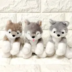 くったりオオカミ ぬいぐるみマスコット