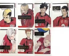 【おまけ付き】ハイキュー 箔押しクリアカード 音駒高校 コンプリートセット
