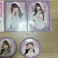 きゅるりんってしてみて チバゆな トレカ 缶バッジ セット