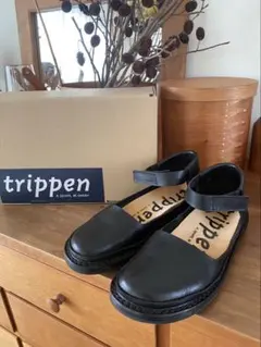 極美品】トリッペン ボーテル BEUTEL ベルクロ trippen 39 黒 - メルカリ