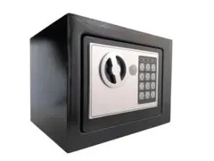 新品 送料無料 電子金庫 小型 金庫 店舗 事務所 家庭用金庫　bk