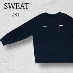 【SALE 匿名配送オールシーズンOK】スウェット ブラック 2XL