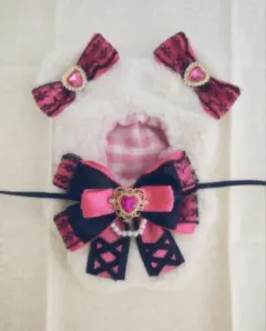 10cm用 ぬい服 着ぐるみ【濃ピンク】 にじぱぺっと