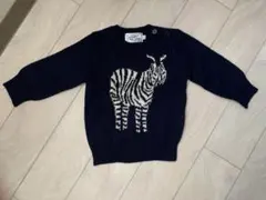 cloudy,fine later 薄手ニット ネイビー 80