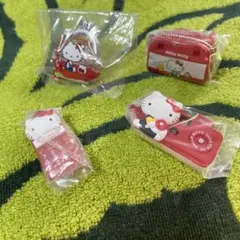 ハローキティの　なつかしアイテムミニチュアコレクション4点セット