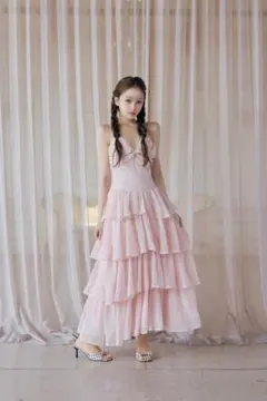 ミストレアス Blooming Veil Halter Dress ピンク - メルカリ