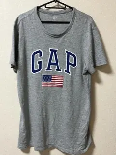 GAP グレー Tシャツ Mサイズ アメリカ国旗プリント