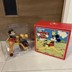 箱付き　ミッキーマウス＆プルート　ゼンマイ式フィギュア