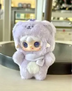 Yooki クマシリーズ マフラー 紫 ③-3