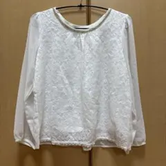 anyFAM 長袖ブラウス ホワイト