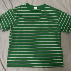 Champion 緑 ボーダー Tシャツ