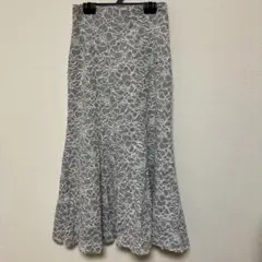 NATURAL BEAUTY BASIC バイカラーレースマーメイドスカート