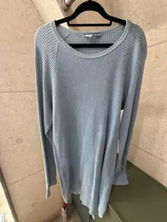 UNUSED ワッフルニット ライトブルーのサムネイル