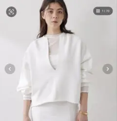 Whim Gazetteウィムガゼット　スウェットVネックプルオーバー