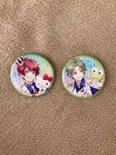 カラフルピーチ　サンリオコラボ　缶バッチ