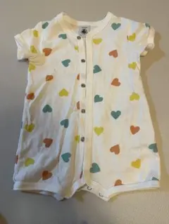 プチバトー petit bateau ハート柄ロンパース 3m/60cm