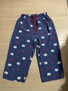 ハローキティ ステテコ　ルームパンツ ネイビーブルー　サイズL 未使用品