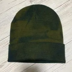 迷彩　ニット帽　ビーニー　リメイク