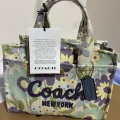 【新品、未使用】COACH カーゴ トート バッグ 26・フローラル プリント