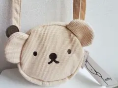 新品タグ付き　ポシェット　ボリス　ワッフル　淡肌色のサムネイル
