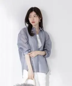 プロポーションボディドレッシング　シアーシャツ