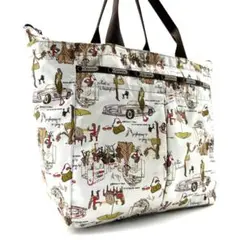LeSportsac　トートバッグ　ナイロン　A4収納可　総柄　肩掛け