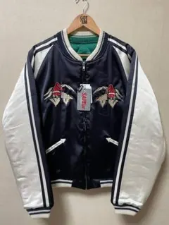 SAPEur REVERSIBLE SOUVENIR JKT ネイビー/グリーン